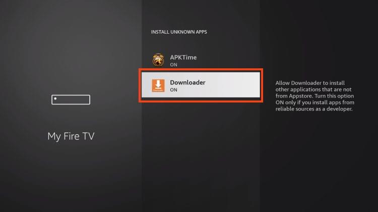 unknown sources on for downloader